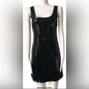 Bailey 44 Black Sequin Stardust Dress New With Defects XS Retails $200
